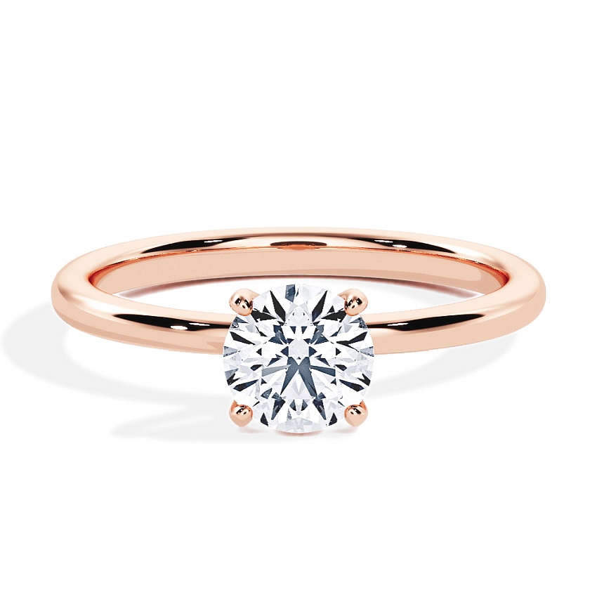 Pierścionek zaręczynowy Różowe złoto 375 - 0.15 ct diamentem - Model N°3013 Brylant, Solitaire